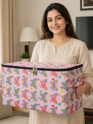 মাঝারি সাইজের ঢাকনাসহ বাস্কেট